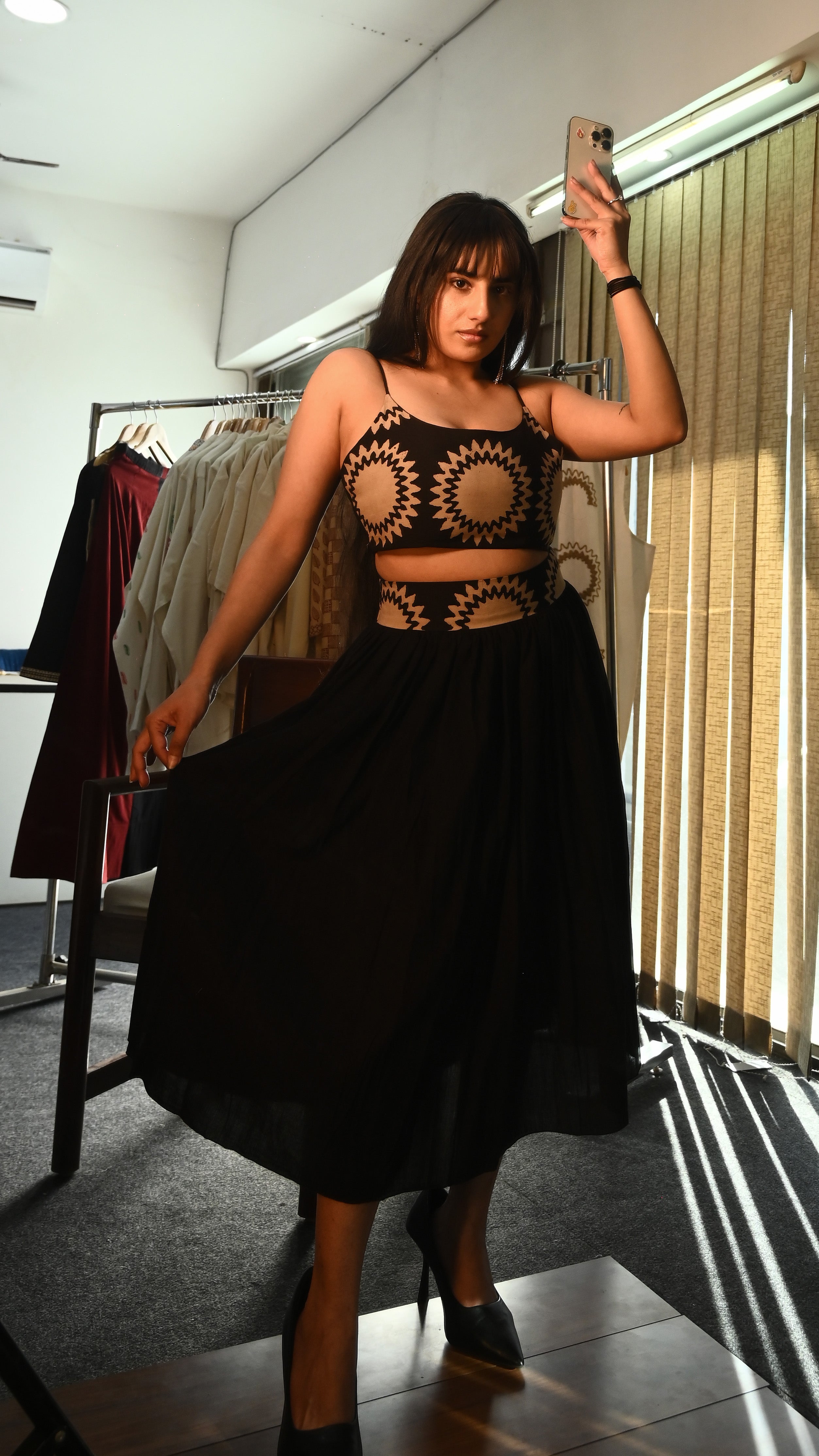 Highwaist Skirt w/ Blouse