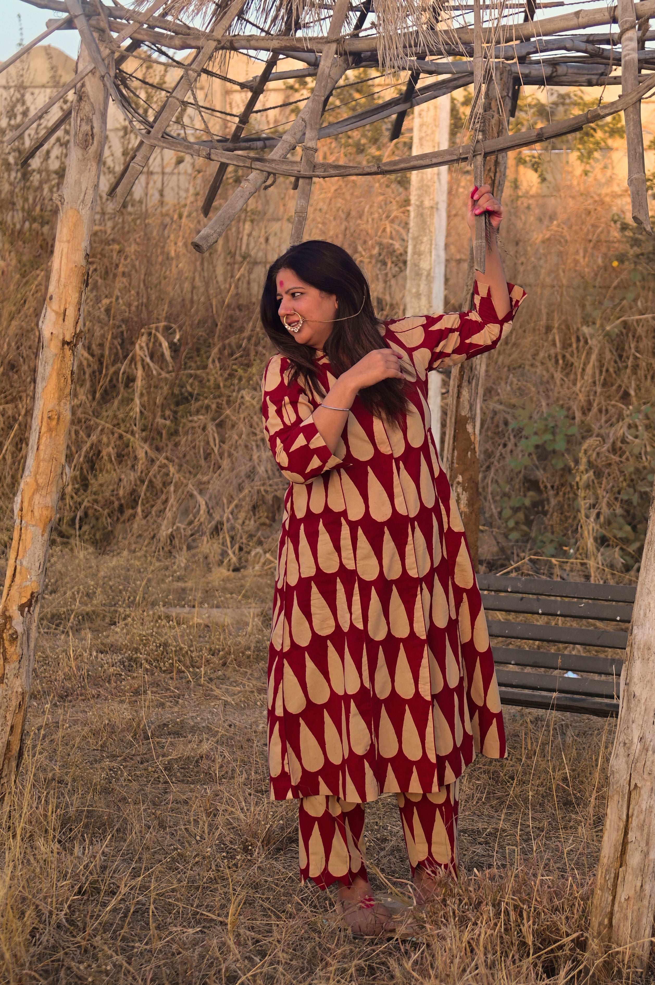 Boond Kurta w/ Pajama Pant