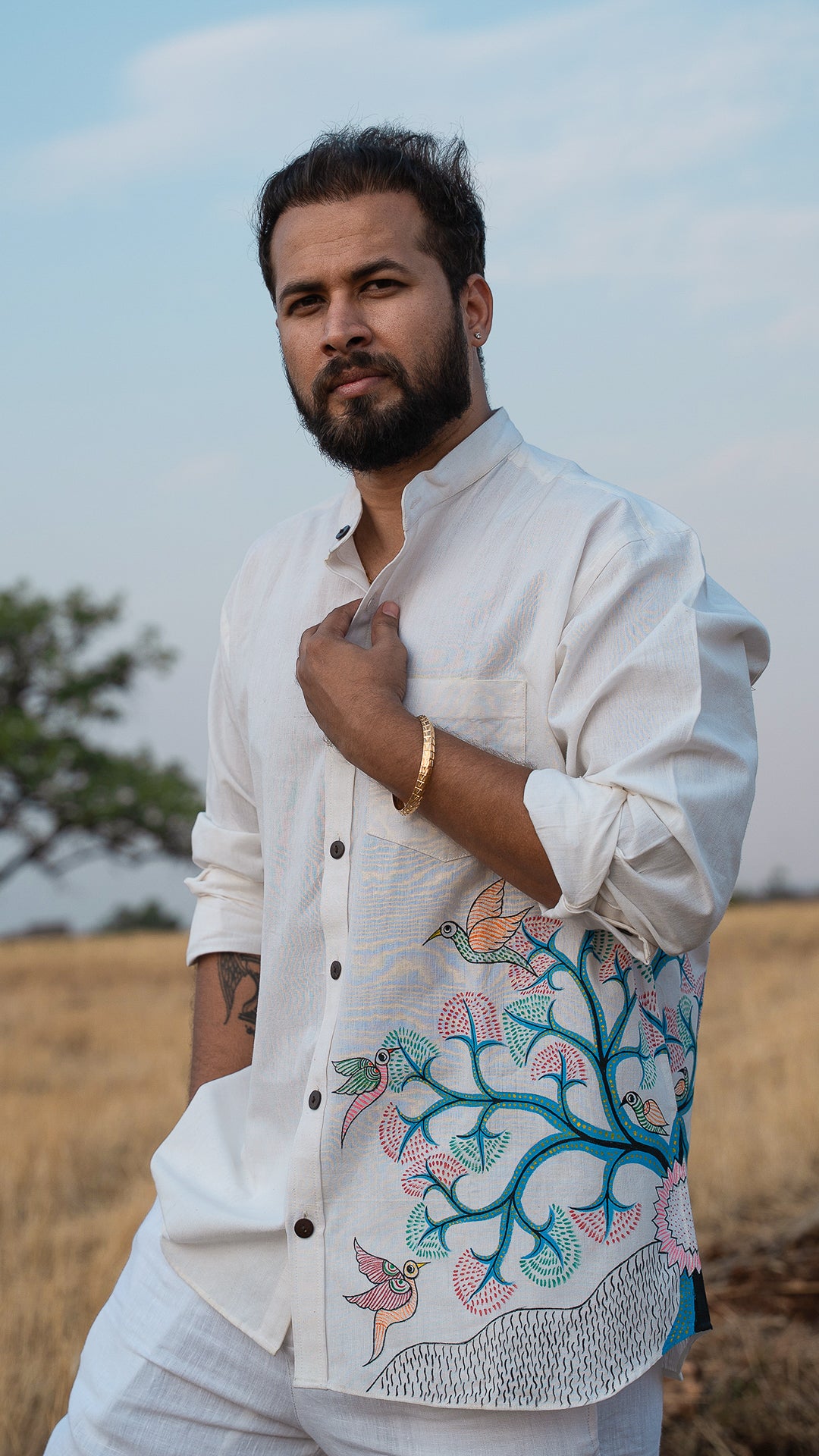Gond Bandhgala Shirt EKA MD25