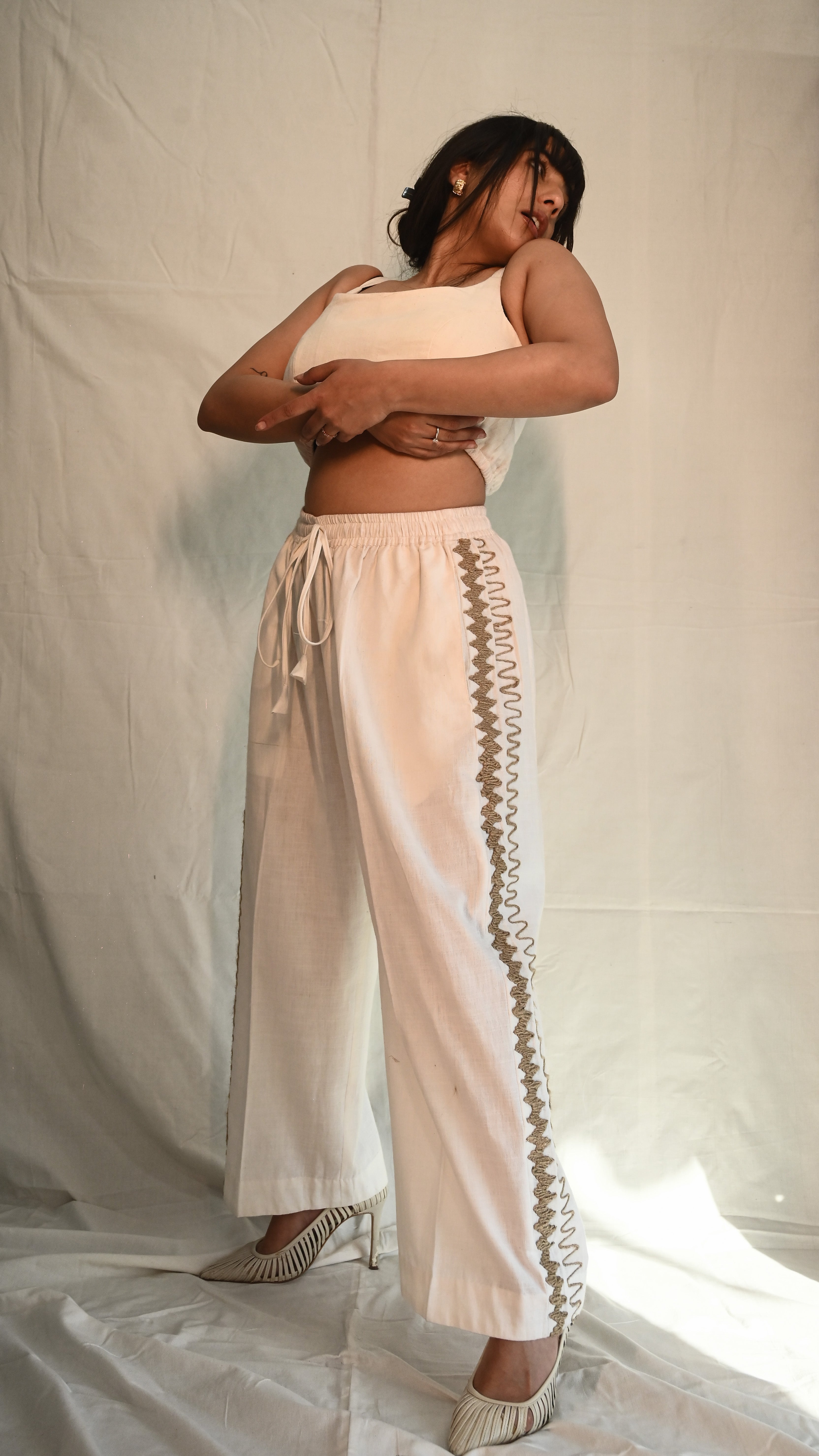 Handloom Cotton Shirt and Bottoms